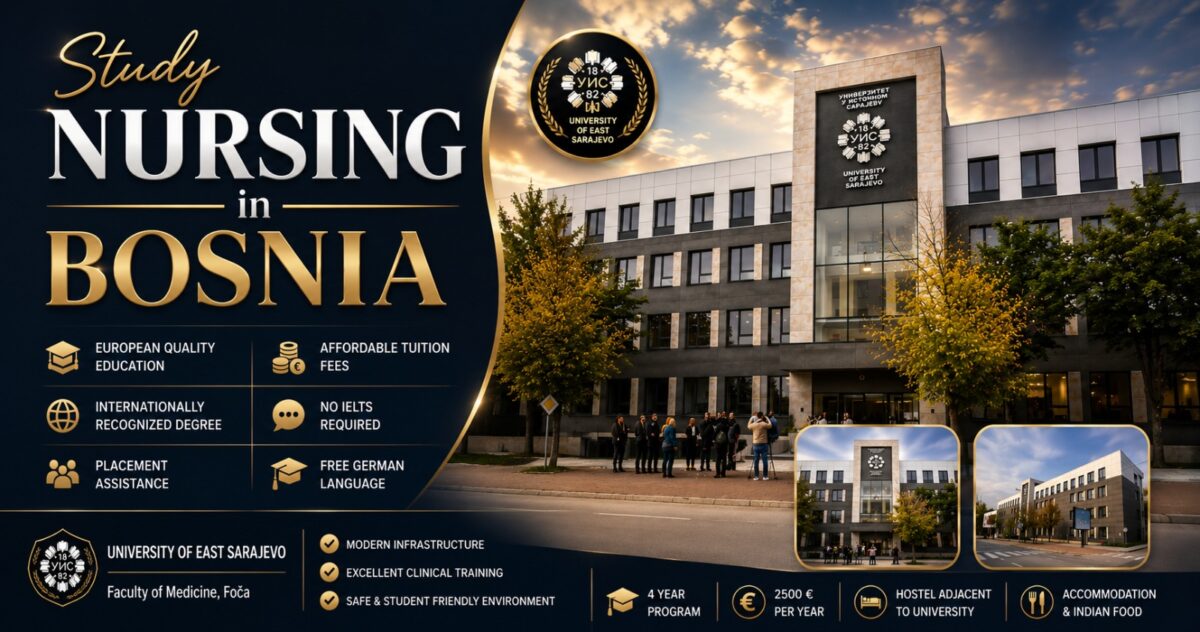 Study Nursing in Bosnia at the University of East Sarajevo